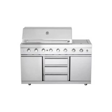 Bucatarie de exterior modulara, gratar pe gaz si carbune cu Air System ALL'GRILL Top-Line Ultra 100930