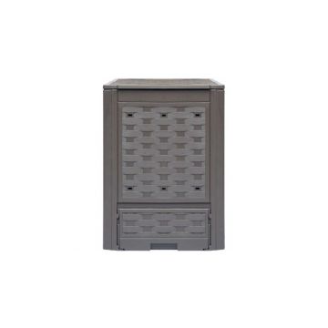 Compostor de gradina, maro, 60 x 60 x 83 cm, 300 L