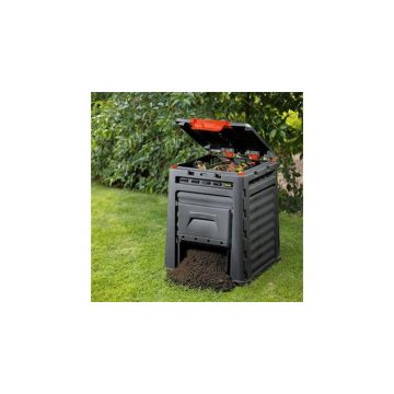 Compostor Eco gradina - 320L - Negru