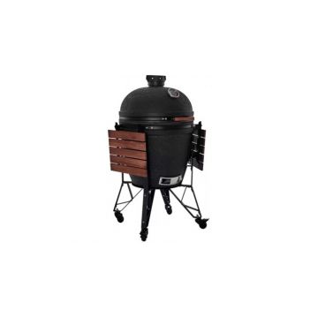 Gratar ceramic Kamado pe carbuni The Bastard Urban XL, stand inclus, 140cm inaltime, diametru grila 59cm, BU100