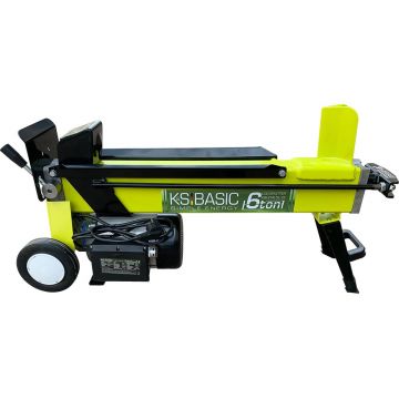 Masina electrica pt. despicat busteni pe orizontala - 6 tone, lung. 52cm, Ø 25cm - Konner & Sohnen - KSB 6THE V 52/25
