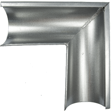 Coltar exterior, metalic, 125 mm, zincat