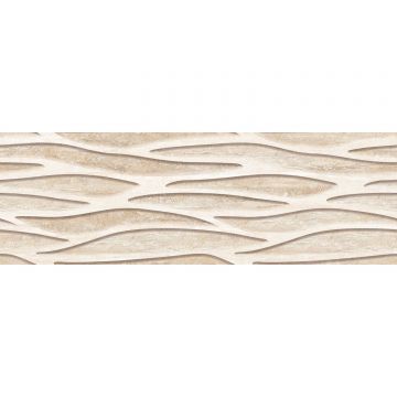 Faianta baie / bucatarie rectificata AC-12353 HL3, crem, lucios, uni, 75 x 25 cm