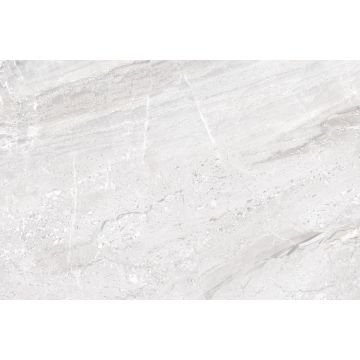Faianta baie rectificata glazurata 115 LT, alb-gri, lucios, aspect de marmura, 45 x 30 cm