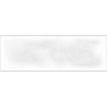 Faianta baie rectificata Metro Bumpy Super White Glossy, alb, lucios, aspect de caramida, 30 x 10 cm