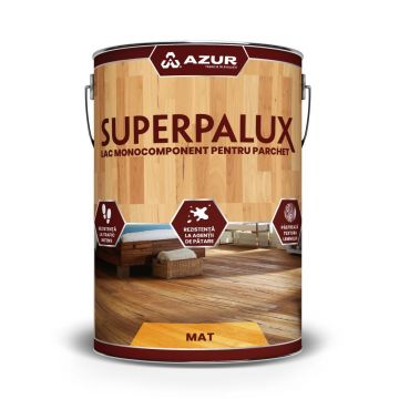 Lac pentru parchet Azur Superpalux, incolor, mat, 4 l