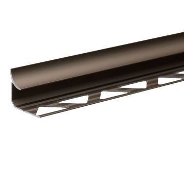 Profil aluminiu de colt interior pentru gresie si faianta Set S96 olive, aluminiu, 10 x 2500 mm
