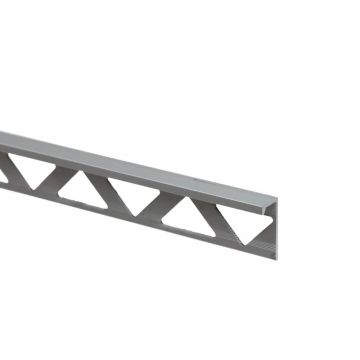 Profil de terminatie Set, aluminiu, argintiu, 8 mm, 2.5 m
