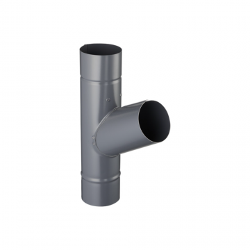 Ramificatie Y, 90 mm, gri RAL 7016 Ramificatie Y, 90 mm, gri RAL 7016