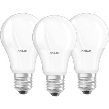 Set 3 Becuri LED A60 Osram, para, E27, 8.5 W, 806 lm, lumina calda 2700 K