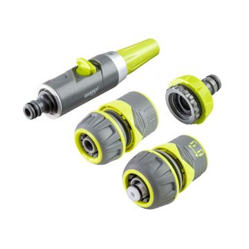 Set Duza reglabila pentru furtun Gardex Tools, gri, racord 0.5”, spray central