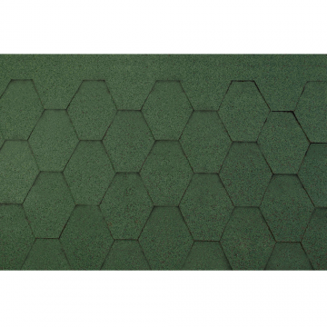 Sindrila bituminoasa forma hexagonala, verde, 2.61 mp