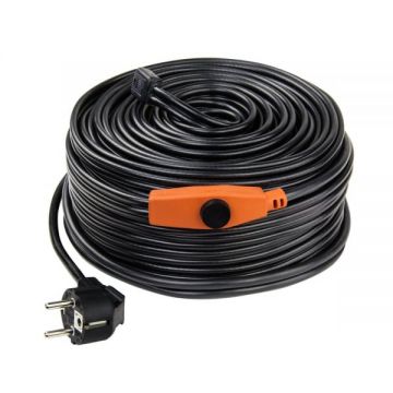 Cablu incalzire tevi ,  ,  ,  ,  ,  ,  ,  cu termostat Dema 27501, 64 W, 4 m