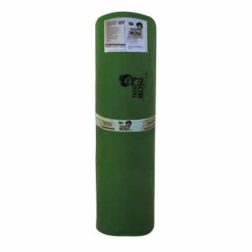Folie polietilena Tata Mosu, 0.15 mm grosime, PE reciclat+UV, verde, latime 10.2 m