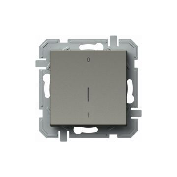 Intrerupator simplu & cap scara Tem Logiq, titan, 16 A x 250 V