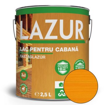 Lac pentru lemn Lazur 5080, pin, pe baza de rasina alchidica, interior/exterior, 2.5 l