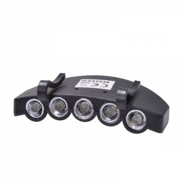 Lanterna cu sistem de prindere pe sapca pentru vanatoare si pescuit Filmer 36170, 5 LED-uri