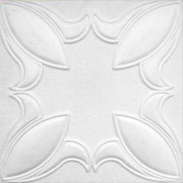 Plafon decorativ Decosa Istanbul, polistiren expandat, alb, clasic, 50 x 50 cm, 15 mm