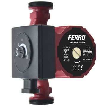 Pompa circulatie Ferro Weberman 0605W, 25/80/180, 3 trepte, IP42, 4 mc/h