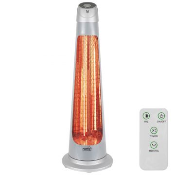 Radiator de exterior cu halogen sau filament carbon Somogyi, 1200 W, 27 x 86, 2 trepte, montaj perete, IPX4