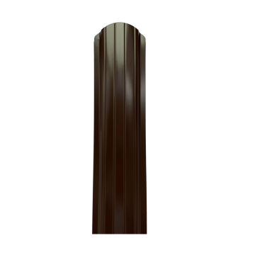 Sipca metalica gard, maro RAL 8017, grosime 0,45 mm, 1750 x 101 mm