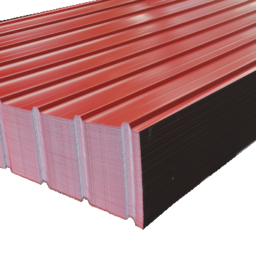 Tabla cutata zincata, rosu, H 12, 0.3 x 910 x 2000 mm