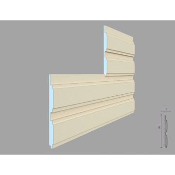 Termosistem decorativ FPTD05, crem, polistiren expandat, 50 x 3 cm, 2 m