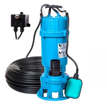 Pompa Apa Murdara Profesionala, IBO CTR 1100, 1100W, 350 l/min, H-16m, cu Tocator, Plutitor si Protectie Termica