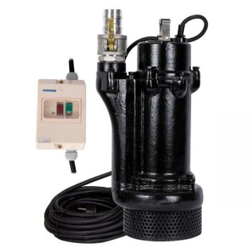 Pompa Pentru Drenare Apa Nisipoasa din Santiere sau Inundatii IBO, 50-KBFU-2.2, 2200 W, 800 l/min, H Refulare 23m, 400V