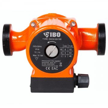 Pompa recirculare apa calda, IBO OHI 32-60/180, 93 W, 55 l/min, H Refulare 6 m