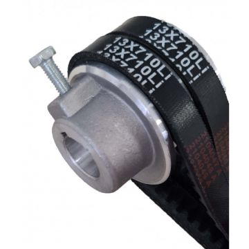 Fulie Dubla Motor Generator, Motopompa, Motocultor 5-7CP (ax 19 mm, diametru 54mm)