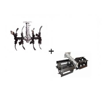 Pachet promotional - Accesorii Motocoasa - Cultivator + Prasitoare 26 mm x 9D Micul Fermier