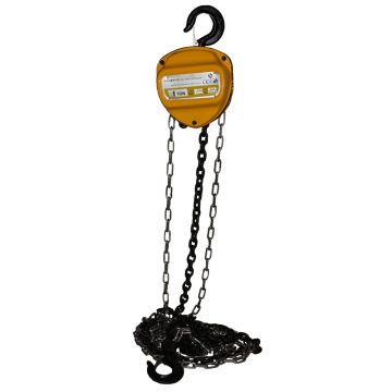 Palan macara manuala 1T/3m, lant 6mm Stager HS-C-1T