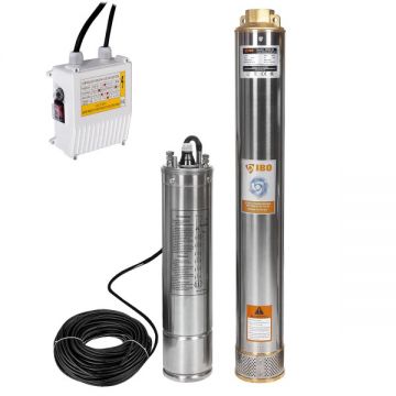 Pompa Submersibila Rezistenta la Nisip, IBO 4SD 4/14, 1100 W, 100 l/min, H Refulare 102 m + 20 m cablu