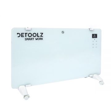 Convector Electric Detoolz DZ-EI114, WIFI, 1000W / 2000W, 20 m², Afisaj LED