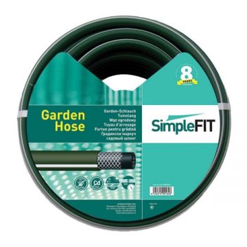 Furtun Gradina, Irigatii, SimpleFit, 12.5 mm, 1/2 tol, rola 25m - 2 straturi PVC