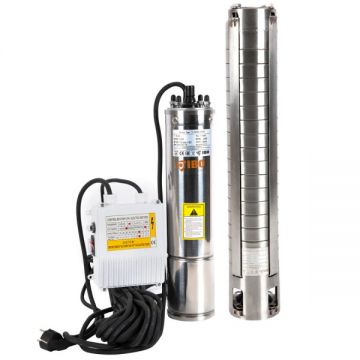 Pompa submersibila Inox IBO Polonia, 4ISP 3-22, 1.5KW, 83 l/min, H Refulare 134 m, cablu 20m