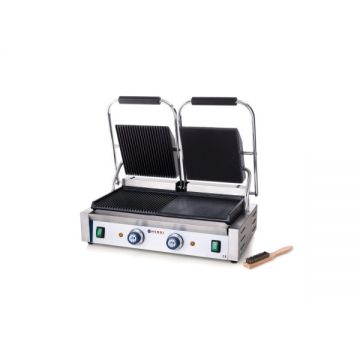 Contact Grill Hendi - Versiune Dubla - Stanga - Neted si Dreapta - Striat, Electric