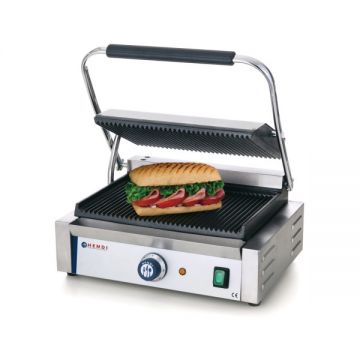 Grill Panini, Profesional, Hendi, 2200W, Din Fonta cu Invelis Ceramic, Suprafata Grill 340 x 230 mm