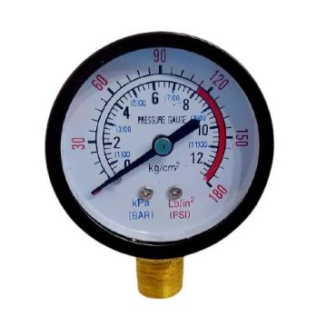 Manometru Hidrofor, Radial, Presiune  0-12 bari,Racord  1/4”, premium universal