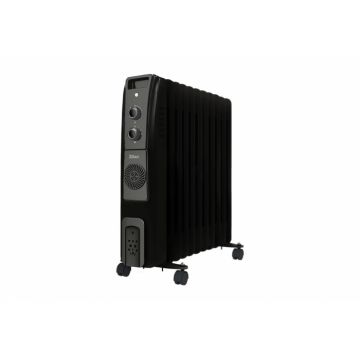 Calorifer electric cu ulei ZILAN ZLN1963, 2500W, 11 elementi, termostat reglabil, Negru