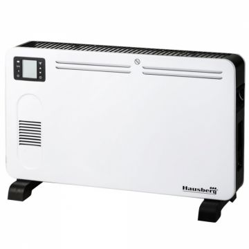 Convector Electric Hausberg HB-8230, Putere 2300W, 3 trepte, afisaj LCD, ventilator turbo, temporizator