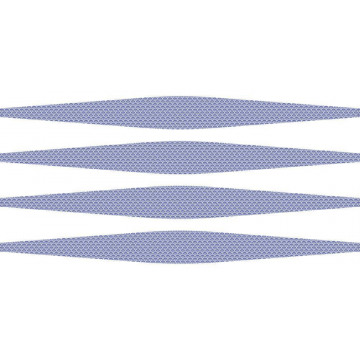 Faianta baie / bucatarie rectificata Cielo Stripes, alb-mov, lucios, model, 60 x 30 cm