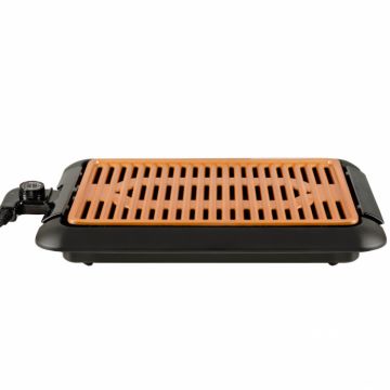 Gratar electric Hausberg HB537, 1250W, 40x33x7cm, fara fum, Negru Maro