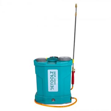 Pompa de stropit cu acumulator Detoolz DZ-P109, Capacitate 16L, 12V, 9Ah, Debit 4L min., presiune suport lombar
