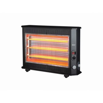 Radiator electric Zilan ZLN6821, 2000W, 3 rezistente, termostat ajustabil, Negru