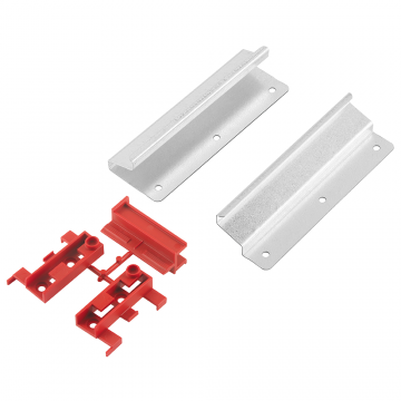 Accesorii montare pentru profil Gola vertical, Scilm, plastic, argintiu