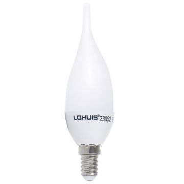 Bec LED Lohuis, lumanare, E14, 4 W, 350 lm, lumina rece 6500K