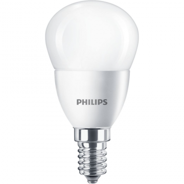 Bec LED lustra Philips, E14, 5.5 - 40W, alb, lumina calda 2700 K