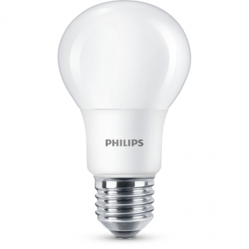 Bec LED Philips, E27, 8 - 60W, alb, lumina calda 2700 K